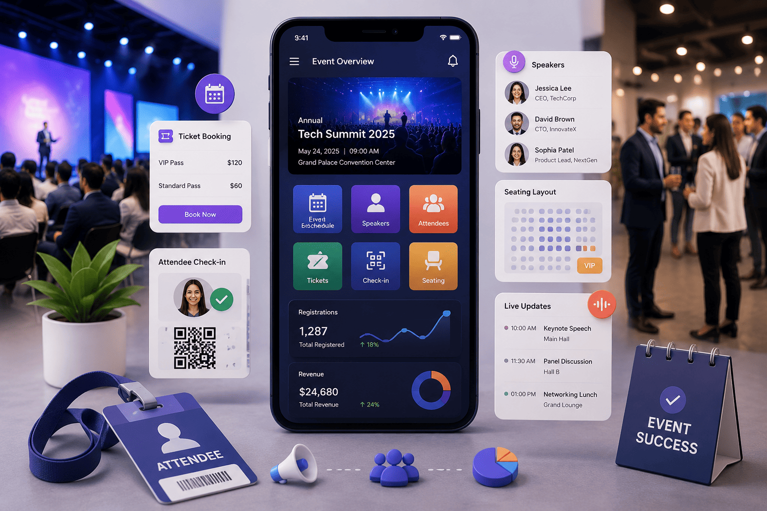 Event management app development